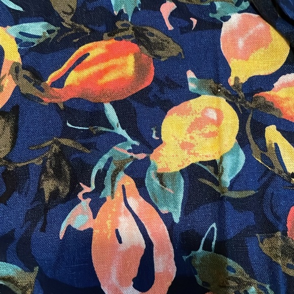 London Times Linen Lemon Printed Sleeveless Full Dress Size 10 NWT - Picture 5 of 7